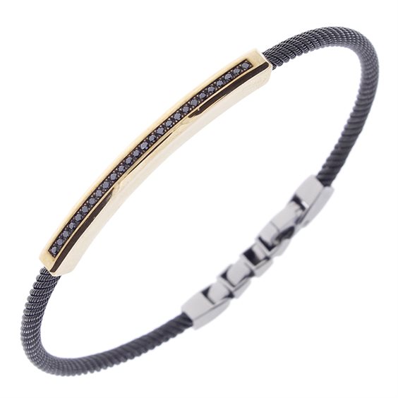 Bracciale Salvini Uomo PROFILI in Argento Diamante 20088005 - 20088005